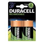 Duracell Battery Rechargeable Accu NiMH Capacity 3000mAh D Ref 81364737 [Pack 2] 300389