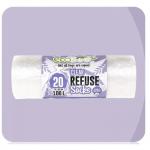 Ecobag 20 Clear RecyclingRefuse Sacks - Clear - 100L 300509