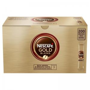 Nescafe Gold Blend Instant Coffee Granules Stick Sachets Pack 200