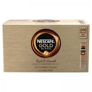 Nescafe Gold Blend Instant Coffee Granules Stick Sachets Pack 200