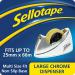 Sellotape Large Chrome Tape Dispenser 25mm x 66m 301080