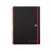 Black n Red Notebook Wirebound PP 90gsm Ruled and Perforated 140pp A4 Ref 100080166 [Pack 5] 301246