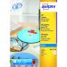 Avery CD/DVD Labels Inkjet 2 per Sheet Dia.117mm Easy Application White Ref J8676-100 [200 Labels] 301386
