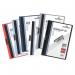 Durable Duraclip Folder PVC Clear Front 3mm Spine for 30 Sheets A4 Red Ref 220003 [Pack 25] 301443