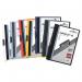 Durable Duraclip Folder PVC Clear Front 6mm Spine for 60 Sheets A4 Black Ref 2209/01 [Pack 25] 301445