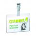 Durable Visitor Badge with rotating clip 60x90mm Landscape Ref 8147 [Pack 25] 301480