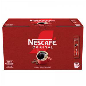 Nescafe Original Instant Coffee Granules Stick Sachets Pack 200 301920