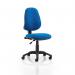 5 Star Office 1 Lever High Back Permanent Contact Chair Blue 480x450x490-590mm Ref OP000159