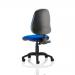 5 Star Office 1 Lever High Back Permanent Contact Chair Blue 480x450x490-590mm Ref OP000159