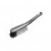 Addis Hand Brush With Stiff Bristles And An Extra-Sturdy Handle, Metallic Silver 303594