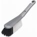 Addis Hand Brush With Stiff Bristles And An Extra-Sturdy Handle, Metallic Silver 303594