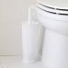 Addis Closed Toilet Brush Set, Plastic, White, 12.5 x 12.5 x 39 cm, 510284 304519