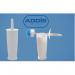 Addis Closed Toilet Brush Set, Plastic, White, 12.5 x 12.5 x 39 cm, 510284 304519