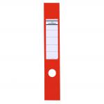 Durable Ordofix Spine Labels 390x60mm Self-adhesive PVC for Lever Arch File Red Ref 8090/03 [Pack 10] 305064