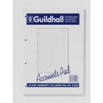 Guildhall Account Pad 8 Cash Column and Summary Punched 4 holes 60 Sheets A4 Ref GP8SZ 305210