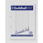 Guildhall Account Pad 8 Cash Column and Summary Punched 4 holes 60 Sheets A4 Ref GP8SZ 305210
