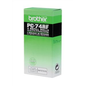 Brother Thermal Fax Ribbon Refill Page Life 144pp Black Ref PC74RF