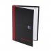 Black n Red Notebook Casebound 90gsm Ruled 192pp A6 Ref 100080429 [Pack 5] 305365