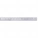 Linex Ruler Stainless Steel Imperial and Metric with Conversion Table 300mm Silver Ref LXESL30 307360