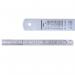 Linex Ruler Stainless Steel Imperial and Metric with Conversion Table 300mm Silver Ref LXESL30 307360