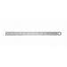 Linex Ruler Stainless Steel Imperial and Metric with Conversion Table 300mm Silver Ref LXESL30 307360