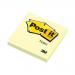 Post-it Canary Yellow Notes Pad of 100 Sheets 76x76mm Ref 654Y [Pack 12] 308050