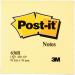 Post-it Note Cube Pad of 450 Sheets 76x76mm Yellow Ref 636B 308197