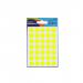 Avery Packets of Labels Round Diam.13mm Neon Yellow Ref 32-284 [10x245 Labels] 309909