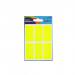 Avery Packets of Labels Rectangular 50x25mm Neon Yellow Ref 32-223 [10x36 Labels] 309968