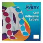 Avery Label in Dispenser on Roll Rectangular 25x19mm White Ref 24-421 [1200 Labels] 310140