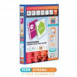 Elba Panorama Presentation Ring Binder PP 4 D-Ring 25mm Capacity A4 Blue Ref 400008415 [Pack 6] 310442