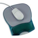 Mouse Mat Pad with Wrist Rest Gel Translucent Blue 312090