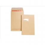 New Guardian Envelopes FSC Peel & Seal Window Gusset 130gsm C4 324x229x25mm Manilla Ref J27366 [Pack 100] 315357