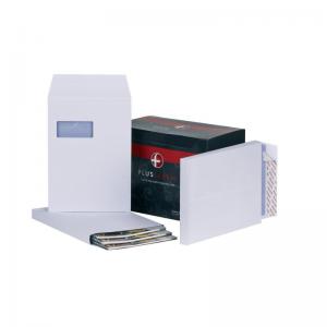 Plus Fabric Envelopes PEFC Wdw Peel & Seal Gusset 120gsm C4
