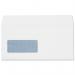 Plus Fabric Envelopes PEFC Wallet Self Seal Window 120gsm DL 220x110mm White Ref J22370 [Pack 500] 315515