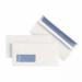 Plus Fabric Envelopes PEFC Wallet Self Seal Window 120gsm DL 220x110mm White Ref J22370 [Pack 500] 315515