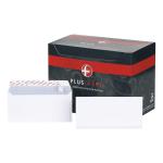 Plus Fabric Envelopes PEFC Wallet Peel & Seal 120gsm DL 220x110mm White Ref E27370 [Pack 500] 315517