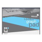 Silvine Student Graph Pad 90gsm 1mm 5mm 10mm Grid 30 Sheets A3 Ref A3GP1510 315636