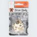 Extra Large No.4 Brass Plated Picture Hanging Hooks Pack of 2 316141