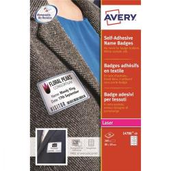 Cheap Stationery Supply of Avery Name Badge Labels Laser Self-adhesive 80x50mm Red Border L4786-20 200 Labels Office Statationery