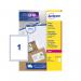 Avery Parcel Labels Laser Jam-free 1 per Sheet 199.6x289.1mm Opaque White Ref L7167-500 [500 Labels] 317719