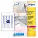 Avery Mini Multipurpose Labels Laser 48 per Sheet 22x12.7mm Clear Ref L7553-25 [1200 Labels] 317738