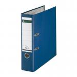 Leitz FSC Lever Arch File Plastic 80mm Spine A4 Blue Ref 10101035 [Pack 10] 320617