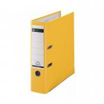 Leitz FSC Lever Arch File Plastic 80mm Spine A4 Yellow Ref 10101015 [Pack 10] 320625