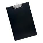 5 Star Office Fold-over Clipboard with Front Pocket Foolscap Black 320901