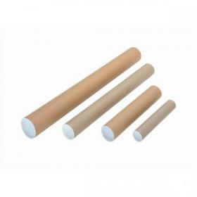 Post Tube 50mm dia Cardboard with Fitted End Caps A4/A3 330x1.5mm [Pack 25] 321142