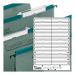 Rexel Crystalfile Classic Linking Suspension File Card Tab Inserts Extra-deep White Ref 78290 [Pack 52] 321521