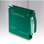 Rexel Crystalfile Classic Linking Lateral File Manilla 30mm Wide-base Green 230gsm A4 Ref 78654 [Pack 50] 321530