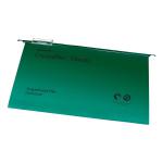 Rexel Crystalfile Classic Suspension File Manilla V-base Foolscap Green Ref 78046 [Pack 50] 321540