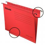 Esselte Pendaflex Plus Suspension File Manilla Cap 15mm V-base 210gsm FC Red Ref 90336 [Pack 25] 321603